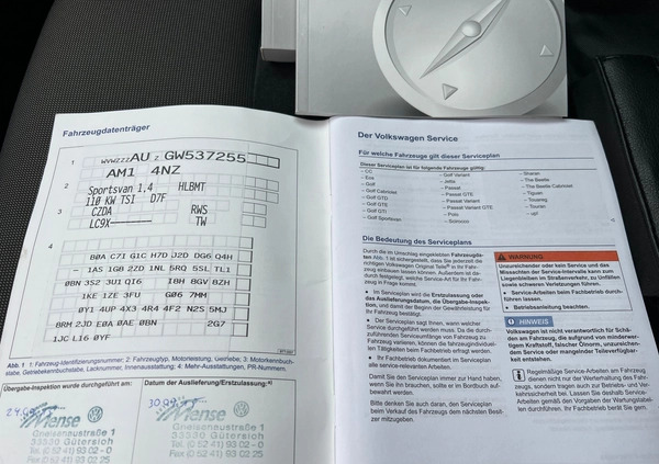 Volkswagen Golf Sportsvan cena 63800 przebieg: 104000, rok produkcji 2015 z Łobez małe 596